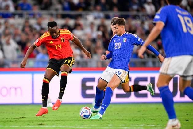 Italy v Belgium - UEFA Nations League 2026 ROME, ITALY - SEPTEMBER 25 : Lukebakio Dodi forward of Belgium in action during the UEFA Nations League tournament league phase matchday 1 group A1 match between Italy and Belgium on September 25, 2026 in Rome, Italy, 25 09 2026 Rome Italy  Copyright: xTomasxSiskx