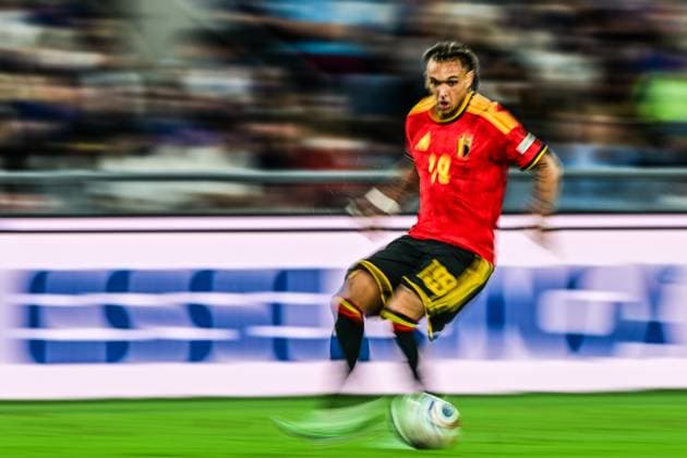 Belgium s Diego Moreira Da Silva is pictured in action during a soccer game between the Red Devils, the Belgian national soccer team and Italy for the opening game of the UEFA Nations League, in Rome, on Friday 25 September 2026. DIRKxWAEM  x187824700x