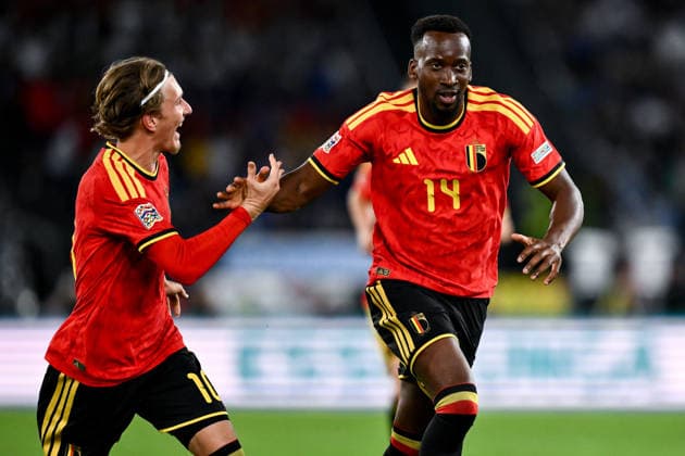 As Roma 25 09 2026 - Nations League Italia-Belgio foto Antonello Sammarco Image nella foto: esultanza gol Dodi Lukebakio 