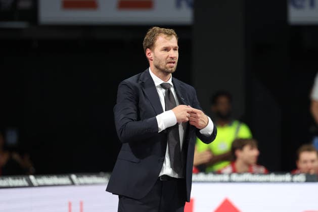 Anton Gavel (FC Bayern Basketball, Chef-Trainer), GER, FC Bayern Basketball vs. Alba Berlin, Basketball, easycredit Basketball Bundesliga, 23.Spieltag, Saison 2026 2027, 26.09.2026, GER, FC Bayern Basketball vs. Alba Berlin, Basketball, easycredit Basketball Bundesliga, 23.Spieltag, Saison 2026 2027, 26.09.2026 Muenchen Copyright: xEibner-Pressefoto JennixMaulx EP_JML