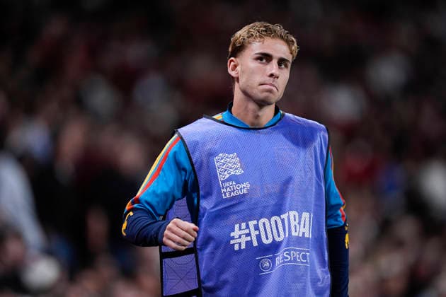 September 26, 2026, London, London, England: Fermin Lopez of Spain warms up during the UEFA Nations League 2026 27 League Phase MD1 Group A3 match between England and Spain at Wembley Stadium on September 26, 2026, in London, England. England V Spain - UEFA Nations League 2026 27 League Phase MD1 Group A3  - ZUMAa181 20260926_zaa_a181_177 Copyright: xDennisxAgyemanx