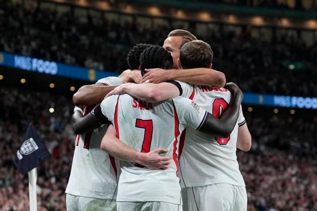 September 26, 2026, London, London, England: Anthony Gordon of England celebrates after scoring his team s first goal during the UEFA Nations League 2026 27 League Phase MD1 Group A3 match between England and Spain at Wembley Stadium on September 26, 2026, in London, England. London England - ZUMAa181 20260926_zaa_a181_179 Copyright: xDennisxAgyemanx