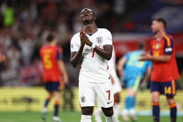 England v Spain 26 September 2026, London - UEFA Nations League - England v Spain - Bukayo Saka of England - Photo: Jacques Feeney Offside. London UK Copyright: xJacquesxFeeneyx xOffsidexOffside