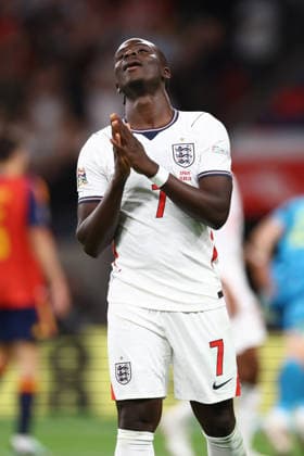 England v Spain 26 September 2026, London - UEFA Nations League - England v Spain - Bukayo Saka of England - Photo: Jacques Feeney Offside. London UK Copyright: xJacquesxFeeneyx xOffsidexOffside