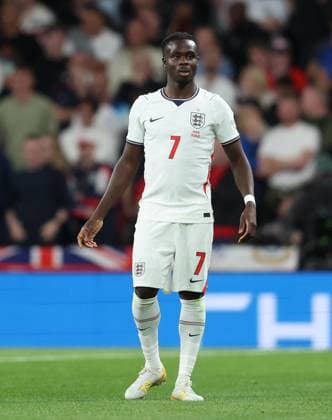 UEFA Nations League - England v Spain LONDON, ENGLAND, SEPTEMBER 26: Bukayo Saka of England national team, Nationalteam during The UEFA Nations League Group Stage match in Group C3 between England v Spain at Wembley Stadium, London, England, on September 26. (Photo by Daniel Weir) London Wembley Stadium England Copyright: xDanielxWeir SportsxPressxPhotox Sportspressphoto_SPR240645