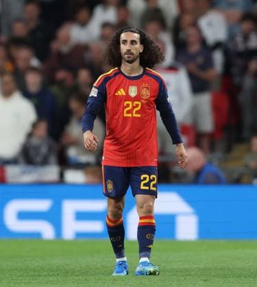 UEFA Nations League - England v Spain LONDON, ENGLAND, SEPTEMBER 26: Marc Cucurella of Spain national team, Nationalteam during The UEFA Nations League Group Stage match in Group C3 between England v Spain at Wembley Stadium, London, England, on September 26. (Photo by Daniel Weir) London Wembley Stadium England Copyright: xDanielxWeir SportsxPressxPhotox Sportspressphoto_SPR240641