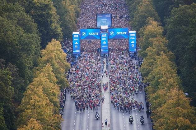 52. Berlin-Marathon 2026 ** NUR FÜR REDAKTIONELLE ZWECKE ** EDITORIAL USE ONLY **<p>Etwa 56.000 Menschen gehen beim Berlin Marathon an den Start. Deutschland Berlin Berlin Copyright: JörgxCarstensen