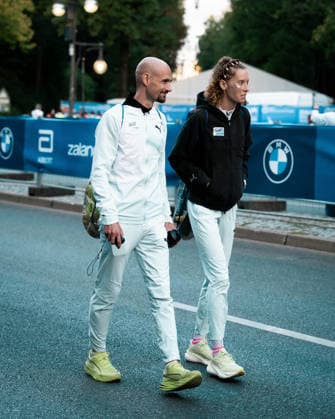Hendrik Pfeiffer (Duesseldorf Athletics, Marathon Maenner), Esther Pfeiffer (Duesseldorf Athletics, Marathon Frauen), GER, Leichtathletik, Athletics, BMW Berlin Marathon, Berlin, 27.09.2026, GER, Leichtathletik, Athletics, BMW Berlin Marathon, Berlin, 27.09.2026 Berlin Copyright: xStefanxMayerx EP_SMR