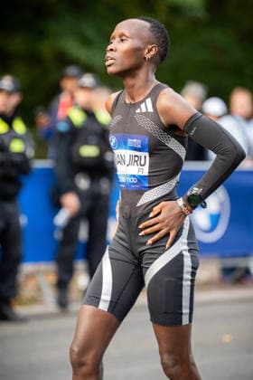 BERLIN, GERMANY - SEPTEMBER 27, 2026: Rosemary Wanjiru (KEN, Kenya)c before the 52. BMW Berlin Marathon at Berlin on September 27, 2026 in Berlin, Germany. Copyright: xBEAUTIFULxSPORTS Kuehnx