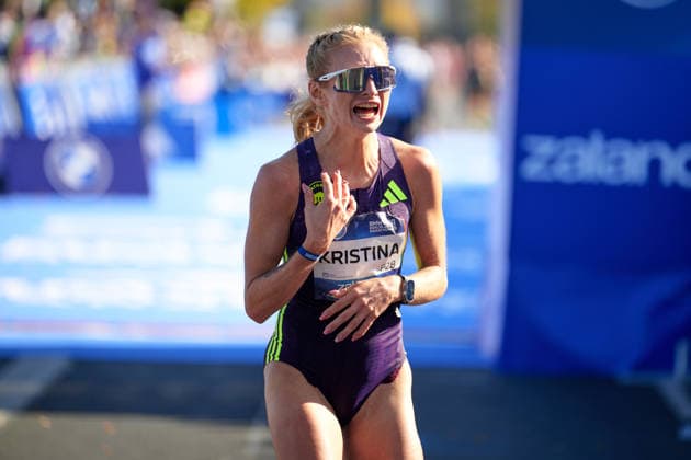 Kristina Hendel, (GER), Zieleinlauf, GER, BMW Generali Berlin Marathon 2026, 27.09.2026 GER, BMW Generali Berlin Marathon 2026, 27.09.2026 Berlin