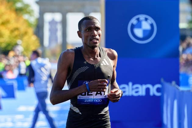 Gabriel Geay, Zieleinlauf, GER, BMW Generali Berlin Marathon 2026, 27.09.2026 GER, BMW Generali Berlin Marathon 2026, 27.09.2026 Berlin
