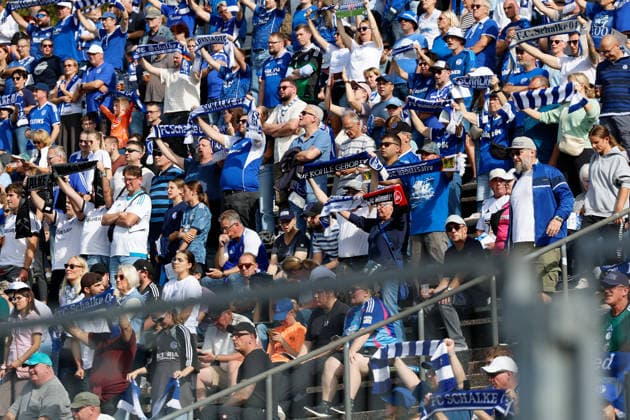 Fußball I Frauen I Saison 2026-2027 I DFB Pokal I FC Schalke 04 - SGS Essen I 27.09.2026 Fans Schalke 04 Gelsenkirchen Parkstadion Nordrhein-Westfalen Deutschland Copyright: xLobeca CedricxSiefkerx