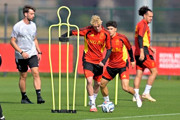 Belgium v France - UEFA Nations League 2026 Media Activities 27 09 2026 TUBEKE, BELGIUM - SEPTEMBER 27 : Seys Joaquin defender of Belgium during a training session ahead of the UEFA Nations League tournament league phase matchday 2 group A1 match between Belgium and France on September 27, 2026 in Tubeke, Belgium, 27 09 2026 Tubeke Belgium  Copyright: xSesx