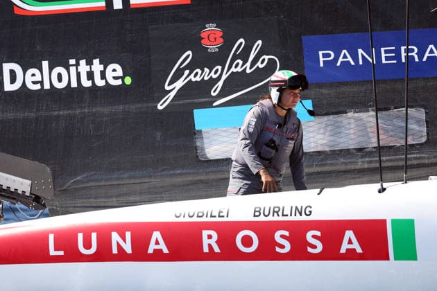Maria Giubilei Team Luna Rossa during the preliminary regatta fleet races of the Louis Vuitton 38th America s Cup, Naples, Italy, September 27, 2026  Copyright: xAlessandroxGarofalox