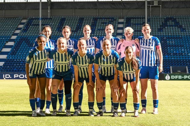 Fußball I Frauen I Saison 2026-2027 I DFB-Pokal I 1. FC Magdeburg - 1. FC Union Berlin I 27.09.2026 Mannschaftsfoto 1. FC Magdeburg Magdeburg Avnet Arena (Heinz-Krügel-Platz 1) Sachsen-Anhalt Deutschland Copyright: xLobeca InesxHähnelx