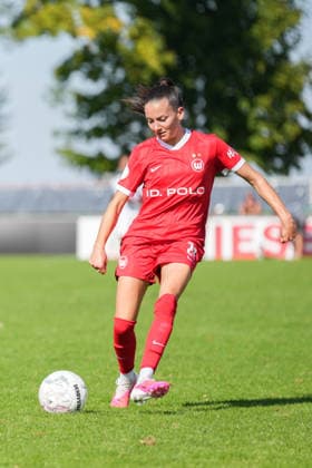 DFB-Pokal der Frauen: SC Sand vs. VfL Wolfsburg, 27.09.2026 Joelle Wedemeyer (VfL Wolfsburg, 24) am Ball DFB-Pokal der Frauen: SC Sand vs. VfL Wolfsburg, Adams Arena, 27.09.2026 DFB DFL REGULATIONS PROHIBIT ANY USE OF PHOTOGRAPHS AS IMAGE SEQUENCES AND OR QUASI-VIDEO. Copyright: xBEAUTIFULxSPORTS Boscox