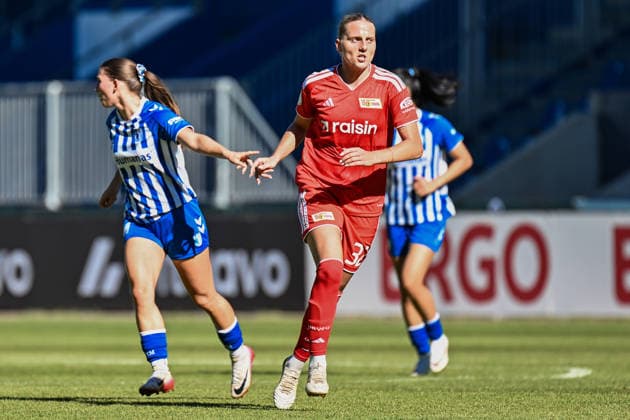 Fußball I Frauen I Saison 2026-2027 I DFB-Pokal I 1. FC Magdeburg - 1. FC Union Berlin I 27.09.2026 Lina Hausicke (32, 1. FC Union Berlin) Magdeburg Avnet Arena (Heinz-Krügel-Platz 1) Sachsen-Anhalt Deutschland Copyright: xLobeca InesxHähnelx