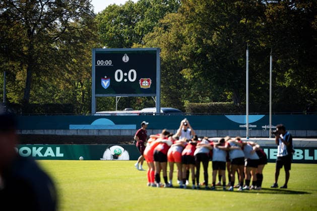 DFB-Pokal: FC Viktoria Berlin vs. Bayer 04 Leverkusen; Berlin, 27.09.2026 DFB-Pokal Frauen: FC Viktoria Berlin vs. Bayer 04 Leverkusen im Stadion Lichterfelde am September 27, 2026 in Berlin, Deutschland. Copyright: xBEAUTIFULxSPORTS Kuehnx
