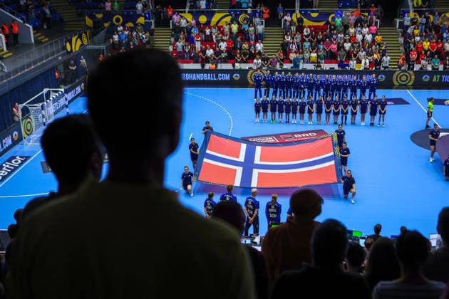 Handball EHF Euro Cup Final: Norway vs. Denmark, Bucharest, September 27, 2026. Henny Ella Reistad before the final of the EHF Euro Cup between Norway and Denmark. Photo by Nikola Krstic, NTB, Bucharest, Romania. EDITORIAL USE ONLY. RESTRICTED USE FOR BETTING COMPANIES.  Copyright: xNikolaxKrsticx xNTBx