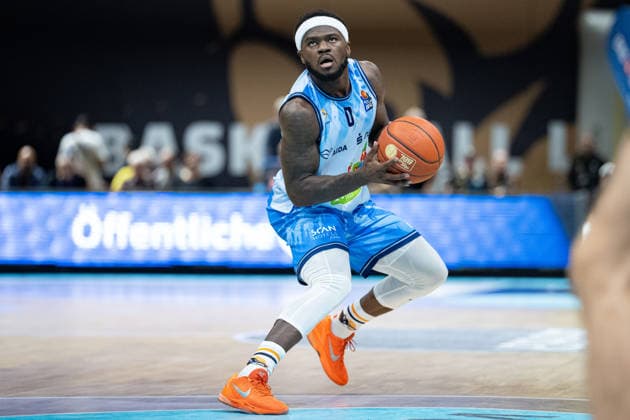 TJ Crockett Jr. (Nr. 0 Rostock Seawolves) GER, Basketball Loewen Braunschweig gegen Rostock Seawolves, Basketball, easyCredit BBL, Woche 3, Spielzeit 2026 27, 27.09.2026 GER, Basketball Loewen Braunschweig gegen Rostock Seawolves, Basketball, easyCredit BBL, Woche 3, Spielzeit 2026 27, 27.09.2026 Braunschweig Copyright: xEibner-Pressefoto DanielxREINELTx EP_DRT