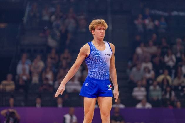 September 27, 2026, Paris, Paris, France: September 27, 2026, Paris, France: Tommaso Brugnami of Italy during the final af the floor at Gym Paris in the AccorArena. Paris France - ZUMAp284 20260927_zip_p284_013 Copyright: xMickaelxPintax