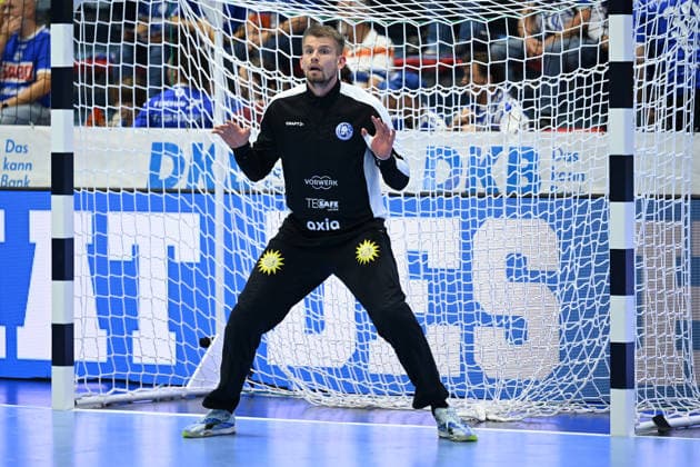 27.09.2026,GER, Handball, Herren, Opel HBL, Saison 2026 2027, 6. Spieltag, VfL Gummersbach vs. Bergischer HC Christopher Rudeck Torwart (BHC 1), beim Aufwaermen, Einzelaktion, DFB DFL regulations prohibit any use of photographs as image sequences and or quasi-video Gummersbach SCHWALBE arena NRW Deutschland Germany Copyright: xNordphoto Meuterx