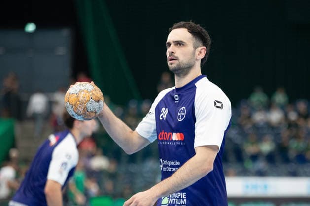Handball, HBL2: SC DHfK Leipzig - TSV Bayer Dormagen; 27.09.2026 Peter Strosack (24, Bayer Dormagen). Handball, 2. Bundesliga, Saison 2026 2027, 5. Spieltag: SC DHfK Leipzig vs. TSV Bayer Dormagen am 27.09.2026 in der Quarterback Immobilien Arena Leipzig. Copyright: xBEAUTIFULxSPORTS JanxKaeferx