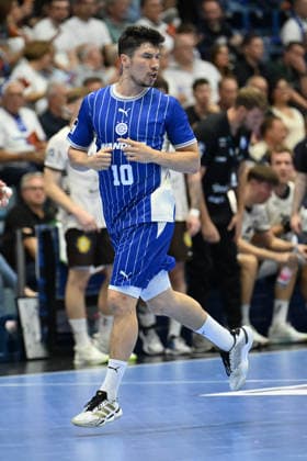 27.09.2026,GER, Handball, Herren, Opel HBL, Saison 2026 2027, 6. Spieltag, VfL Gummersbach vs. Bergischer HC Alex Dujshebaev (VfL Gummersbach 10), Einzelaktion, Ganzkörper Ganzkoerper, DFB DFL regulations prohibit any use of photographs as image sequences and or quasi-video Gummersbach SCHWALBE arena NRW Deutschland Germany Copyright: xNordphoto Meuterx