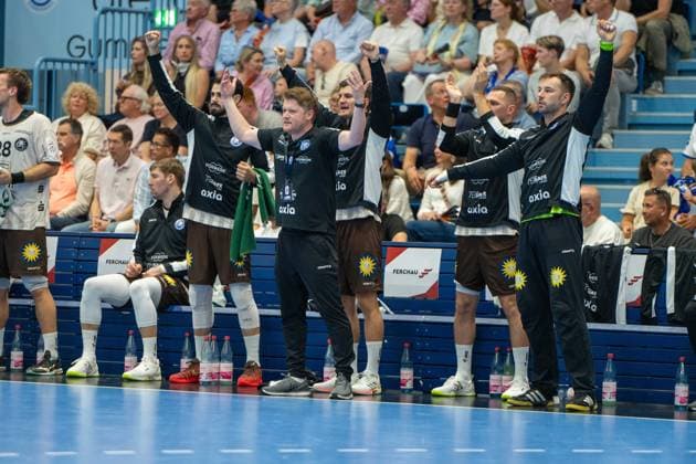 Markus Puetz, Cheftrainer, (Bergischer Handball-Club 06), VfL Gummersbach vs. Bergischer Handball Club 06, Opel Handball Bundesliga, Herren , 6. Spieltag, 27.09.2026 Gummersbach NRW Deutschland