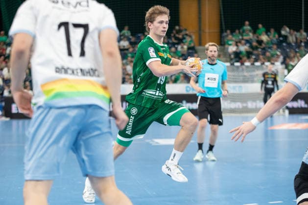 Handball, HBL2: SC DHfK Leipzig - TSV Bayer Dormagen; 27.09.2026 Finn Schroven (19, SC DHfK Leipzig). Handball, 2. Bundesliga, Saison 2026 2027, 5. Spieltag: SC DHfK Leipzig vs. TSV Bayer Dormagen am 27.09.2026 in der Quarterback Immobilien Arena Leipzig. Copyright: xBEAUTIFULxSPORTS JanxKaeferx