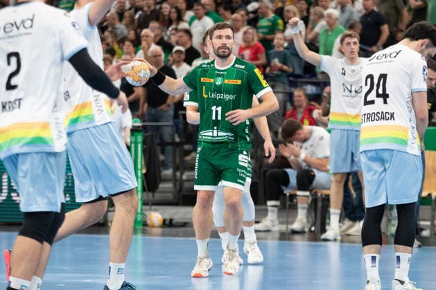 Handball, HBL2: SC DHfK Leipzig - TSV Bayer Dormagen; 27.09.2026 Lukas Binder (11, SC DHfK Leipzig). Handball, 2. Bundesliga, Saison 2026 2027, 5. Spieltag: SC DHfK Leipzig vs. TSV Bayer Dormagen am 27.09.2026 in der Quarterback Immobilien Arena Leipzig. Copyright: xBEAUTIFULxSPORTS JanxKaeferx