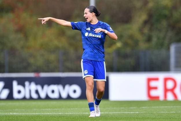 Schalke 04 - SGS Essen ** NUR FÜR REDAKTIONELLE ZWECKE ** EDITORIAL USE ONLY **<p>Fußball Frauen DFB-Pokall 1. Runde: Schalke 04 - SGS Essen am 27.09.2026 im Parkstadion in Gelsenkirchen Dana Marie Salic ( Schalke 04 ) Deutschland Nordrhein Westfalen Gelsenkirchen Copyright: ThorstenxTillmann