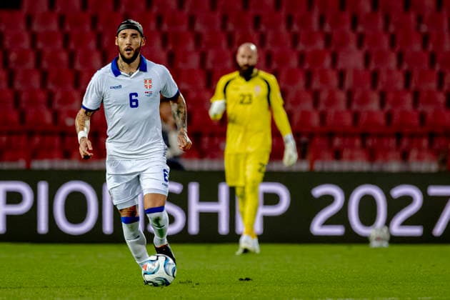 BELGRADO - ServiÃ« forward Dejan JoveljiÄ‡ during the UEFA Nations League match between Servie and Nederland at Rajko Mitic Stadion on 27 September 2026 in Belgrado, Servie. (Photo by DeFodi Images) -