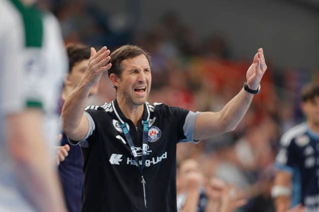 Handball 1. Opel Bundesliga 2026 2027 - Handball Club Hamburg (HCH) vs. HSG Wetzlar Trainer Torsten Jansen (Hamburg) enttäuscht, wütend . Sporthalle Hamburg Hamburg Foto: Frank Schoof
