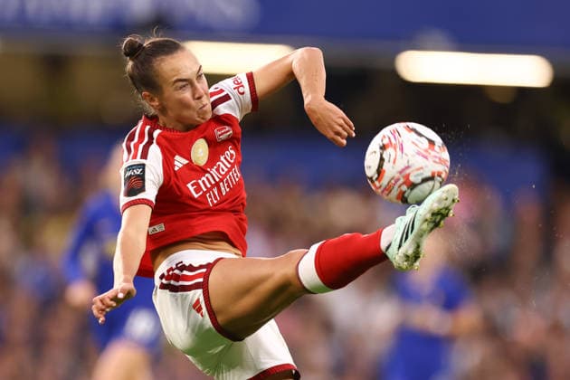 Chelsea v Arsenal Women 27 September 2026, London - Women s Super League - Chelsea v Arsenal - Caitlin Foord of Arsenal - Photo: Jacques Feeney Offside. London UK Copyright: xJacquesxFeeneyx xOffsidexOffside