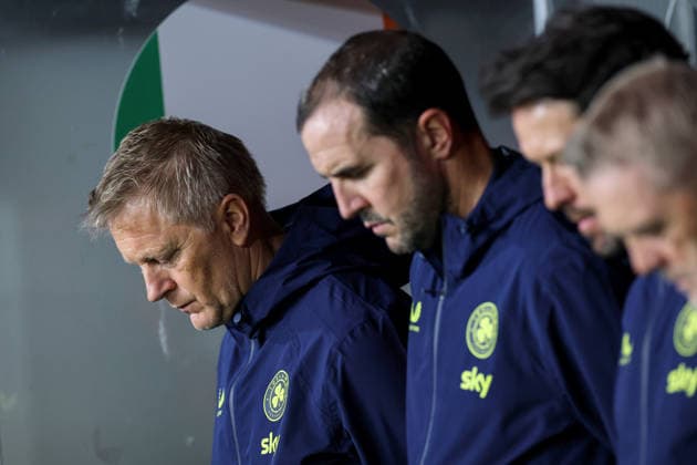 UEFA Nations League Group Stage, Nagyerdei Stadion, Debrecen, Hungary 27 9 2026 Israel vs Republic of Ireland Ireland s Manager Heimir Hallgrimsson during the national anthem Heimir Hallgrimsson during the national anthem 27 9 2026  Copyright: xx RB1_5913
