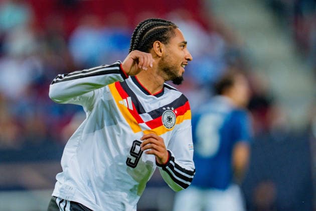 Nations League, Gruppe A, 2. Spieltag, Deutschland vs. Griechenland am 27.09.2026 in der WWK Arena in Augsburg Kevin Schade (Deutschland) Copyright: xBahhoxKarax