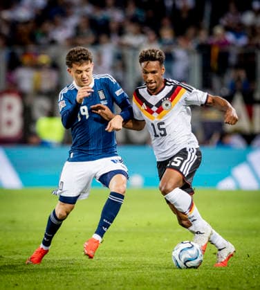 Augsburg Germany. 27th Sep 2026. Konstantinos Karetsas (GRE) Bambase Conte (GER) Germany - Greece Deutschland - Griechenland 27.09.2026