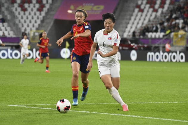 SOCCER - FIFA World Cup, WM, Weltmeisterschaft, Fussball - FIFA WORLD CUP - U-20 Women s - Spain vs. DPR Korea Photo by IPA ABACAPRESS.COM89040709 - Silvia Cristobal (ESP) and Ok I Pak (PRK) during the FIFA U-20 Women s World Cup final between Spain and North Korea, held in Lódz, Poland, on September 27, 2026 Lodz Poland  Copyright: xIPAxSport ABACAx