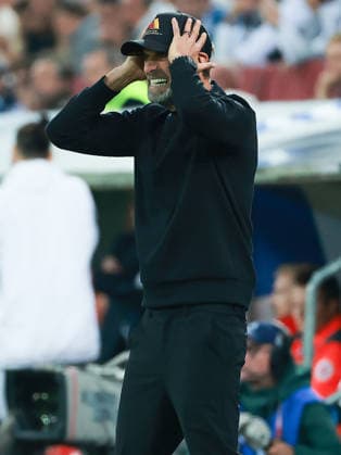 UEFA Nations League - 26 27 - Deutschland - Griechenland am 27.09.2026 in der WWK Arena in Augsburg, Trainer Jürgen Juergen Jurgen Klopp (Deutschland) reagiert an der Seitelinie.