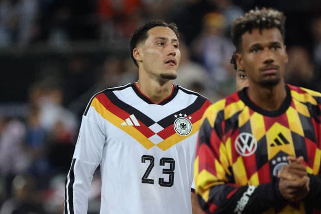 27.09.2026, Fussball, Herren, UEFA Nations League 2027, Deutschland - Griechenland, Younes Ebnoutalib (Deutschland) enttäuscht Augsburg WWK-Arena Bayern Deutschland (DEU) Copyright: xSebastianxBachx