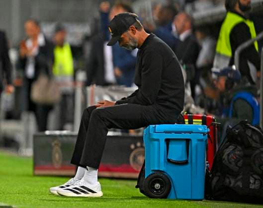 27.09.2026, Fussball UEFA Nations-League 2026 2027, 2.Spieltag, Deutschland - Griechenland, in der WWK-Arena Augsburg, Bundestrainer Jürgen Klopp (Deutschland) nachdenklich