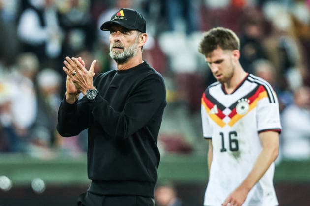 Fussball, UEFA Nations League Saison 2026 2027 Gruppe A2 - 2.Spieltag Deutschland - Griechenland 27.09.2026, WWK Arena Augsburg Jürgen Klopp (Trainer Deutschland) Augsburg WWK Arena Bayern Deutschland