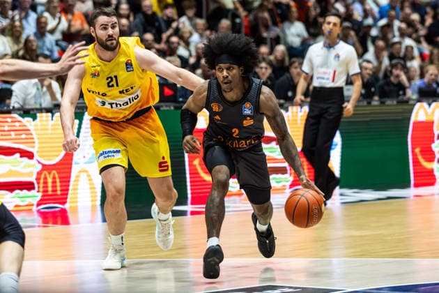 27.09.2026, GER, BBL, easyCredit Basketball Bundesliga, Chemnitz, Niners Chemnitz - Phoenix Hagen Stefan Smith (Niners Chemnitz, 2) Chemnitz Messe Chemnitz Sachsen Deutschland