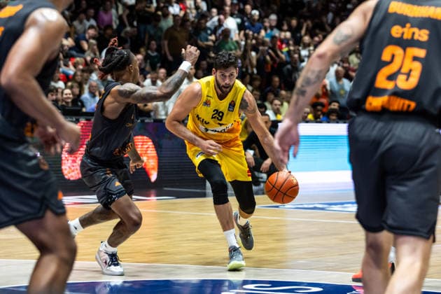 27.09.2026, GER, BBL, easyCredit Basketball Bundesliga, Chemnitz, Niners Chemnitz - Phoenix Hagen Patricio Garino Gullotta (Phoenix Hagen, 29) Chemnitz Messe Chemnitz Sachsen Deutschland