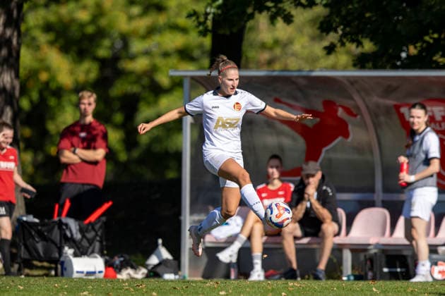 Thüringen-Pokal Achtelfinale Frauen: 1. FFC Saalfeld vs. 1. FFV Erfurt; Saalfeld; 27.09.2026 Luisa Preißel ( 6; 1. FFV Erfurt) Thüringen-Pokal Achtelfinale Frauen: 1. FFC Saalfeld vs. 1. FFV Erfurt; Hauptplatz Lok-Sportplatz; 27.09.2026 Copyright: xBEAUTIFULxSPORTS Duehringx