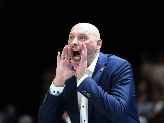 Headcoach Przemyslaw Frasunkiewicz Basketball, Herren, Saison 2026 2027, easyCredit Basketball-Bundesliga, Basketball Loewen Braunschweig gegen Rostock Seawolves, 83-82