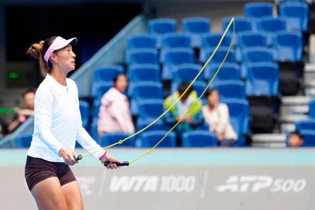 China Open - practice session in Beijing - 27 Sep 2026 Zheng Qinwen of China plays during a practice session ahead of China Open at the National Tennis Center. Beijing China Copyright: xPolyxFeix xSOPAxImagesx _A7V7872