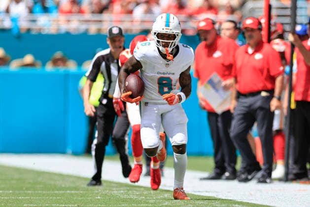 September 27, 2026, Miami Gardens, Florida, United States: Miami Dolphins wide receiver Malik Washington (6) makes a reception and runs with the ball during an NFL, American Football Herren, USA game against the Kansas City Chiefs on Sunday, September 27, 2026 at the Hard Rock Stadium. The Chiefs beat the Dolphins 24-10 in the home opener. NFL 2026: Kansas City Chiefs 24 : 10 Miami Dolphins  - ZUMAh180 20260927_zsp_h180_060 Copyright: xKimxHukarix