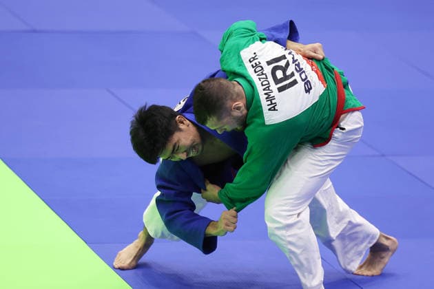 Ken Oyoshi (JPN), SEPTEMBER 28, 2026 - Kurash : MenS -81kg Quarter-final at Aichi Prefectural Martial Arts Hall during the Asian Games Aichi-Nagoya 2026 in Aichi, Japan. Noxthirdxpartyxsales  aflo_351609688 KenichiroxOganex